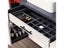 NAIERDI Brushed Gold Straight Door Handle Cabinet Handles Stainless Steel Black Carousel 12