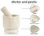 IBA Indianbeautifulart Marble Stone White Mortar and Pestle Set Natural Carousel 2