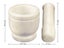IBA Indianbeautifulart Marble Stone White Mortar and Pestle Set Natural Carousel 3