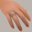 Rose Gold Natural Aquamarine & Sapphire Womens Band Ring - Full 18k UK Hallmark Carousel 4