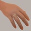 Rose Gold Natural Opal & Amethyst Womens Band Ring - Full 18k UK Hallmark Carousel 4