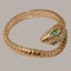 Rose Gold Natural Opal & Emerald Womens Band Ring - Full 14k UK Hallmark Carousel 2