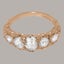 Rose Gold Synthetic Cubic Zirconia Womens Band Ring - Full 18ct Gold UK Hallmark Carousel 4