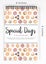 Inkdotpot Abstract Perpetual Calendar, Important Dates to Remember- 6x9 Monthly Carousel 3