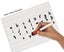Inkdotpot Dry Erase Board For Kids 9 x 12 Double Sided Lined/ Blank Dry Erase Carousel 4