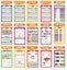 Traceease Educational Poster For Elementary School, Pack Of 25 Large 11 x 17 Carousel 3