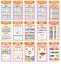 Traceease Educational Poster For Elementary School, Pack Of 25 Large 11 x 17 Carousel 3
