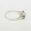 Sterling Silver Pearl & Sapphire Womens Trilogy Ring - Full 925 UK Hallmark Carousel 2