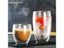 HOUSEEYOU 2Pcs/lot Creative Double Wall Glass Coffee Mugs Tea Cup Transparent Carousel 5