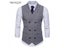 Mens Suit Vest Double Button Plaid Waistcoat New Casual High Quality Carousel 2