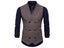 Mens Suit Vest Double Button Plaid Waistcoat New Casual High Quality Carousel 5