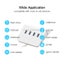 USB 3.0 HUB Converter with Adapter, Cable Length: 0.5m (White) - 1 Carousel 4