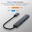 Type-C to 4USB 2.0 HUB Splitter OTG Adapter Cable for PC Laptop Notebook gray-2 Carousel 3