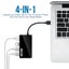 4 USB 3.0 HUB Port Splitter Adapter 5Gbps Ultra High Speed for IOS Laptop black Carousel 4