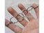 100PCS 25mm Diameter Metal Loose Leaf Ring Binding Rings Carousel 4