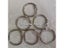100PCS 25mm Diameter Metal Loose Leaf Ring Binding Rings Carousel 6