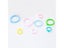 Colorful Transparent Plastic Spiral Binder Clip DIY Pocket Binder Loose-leaf Carousel 2