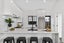 U-Shaped Kitchen in Black & White Style, with Stone Waterfall Carousel 3