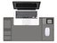 2X Black Grey Office Mouse Mat with Waterproof PVC Cover Visible Pocket for Card Carousel 3