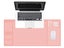 2X Black Pink Office Mouse Mat with Waterproof PVC Cover Visible Pocket for Card Carousel 5
