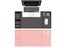 2X Black Pink Office Mouse Mat with Waterproof PVC Cover Visible Pocket for Card Carousel 1