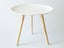 Moroccan Carved Style Round Side Table-White Carousel 1