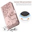 Iphone 13 mini 5.4" embossed PU leather wallet case deer rose gold Carousel 6