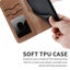 Vivo Y01 embossed PU leather wallet case tree brown Carousel 4