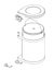 Door Mounted Rubbish Bin Carousel 3