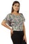 Moomaya Womens Printed Tops For Women Short Sleeve Flared Top Carousel 2