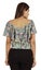 Moomaya Womens Printed Tops For Women Short Sleeve Flared Top Carousel 4