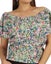 Moomaya Womens Printed Tops For Women Short Sleeve Flared Top Carousel 6