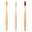 4 x Bamboo Toothbrushes - Eco friendly, compostable, mixed black, white bristles Carousel 2