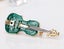 Green Violin Brooch Pin Carousel 3