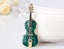 Green Violin Brooch Pin Carousel 5