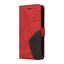 Iphone 12 wallet case collage style suede back closure red Carousel 3