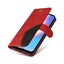 Iphone 12 wallet case collage style suede back closure red Carousel 4