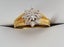 Stunning Vintage 18ct Gold 0.50 CT High Clarity Diamond Flower Ring Carousel 1