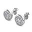 18K White-gold Crystal Stud Earrings "Avery" (Crystal) Carousel 4