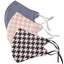 Queen of the Foxes - Mask set of 3. HOUNDSTOOTH BLACK | HOUNDSTOOTH PINK | BLUE Carousel 1