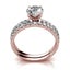 Rose-gold Premium Crystal Wedding Ring Set "Harmony" Carousel 5