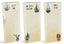 Inkdotpot Pack of 3 Magnetic Fridge To-Do List Notepads- Magnetic Memo Pads For Carousel 2