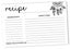 Inkdotpot Recipe Card 6x4 inch Single-Sided Recipe Design Cards Dream Catcher Carousel 1