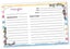 Inkdotpot Recipe Card 6x4 inch Single-Sided Recipe Design Cards White Floral Carousel 1