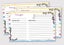 Inkdotpot Recipe Card 6x4 inch Single-Sided Recipe Design Cards White Floral Carousel 2