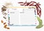 Inkdotpot Recipe Card 6x4 inch Single-Sided Recipe Design Cards White Floral Carousel 4