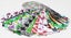 Soimoi 40Pcs Ikat Print Cotton Precut Fabrics For Quilting Craft Strips 2.5 Carousel 4
