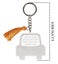 Inkdotpot Funny Keychain, Drive Safe Because Your Mom Love You Acrylic Engraved Carousel 3