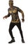 LICENSED KILLMONGER BLACK PANTHER ADULT MENS HALLOWEEN COSTUME TOP T-SHIRT MASK Carousel 1