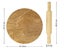 Trifri Handmade Wooden Round Roti Maker Wooden Chakla Belan Carousel 4